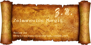 Zelmanovics Margit névjegykártya